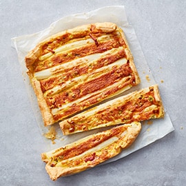 Asperge plaattaart met ham Asperge plaattaart met ham